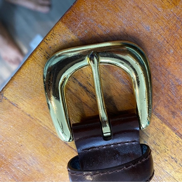 Vintage Rainbow Vibrant Woven Belt with Gold Buckle size Large - Picture 6 of 7